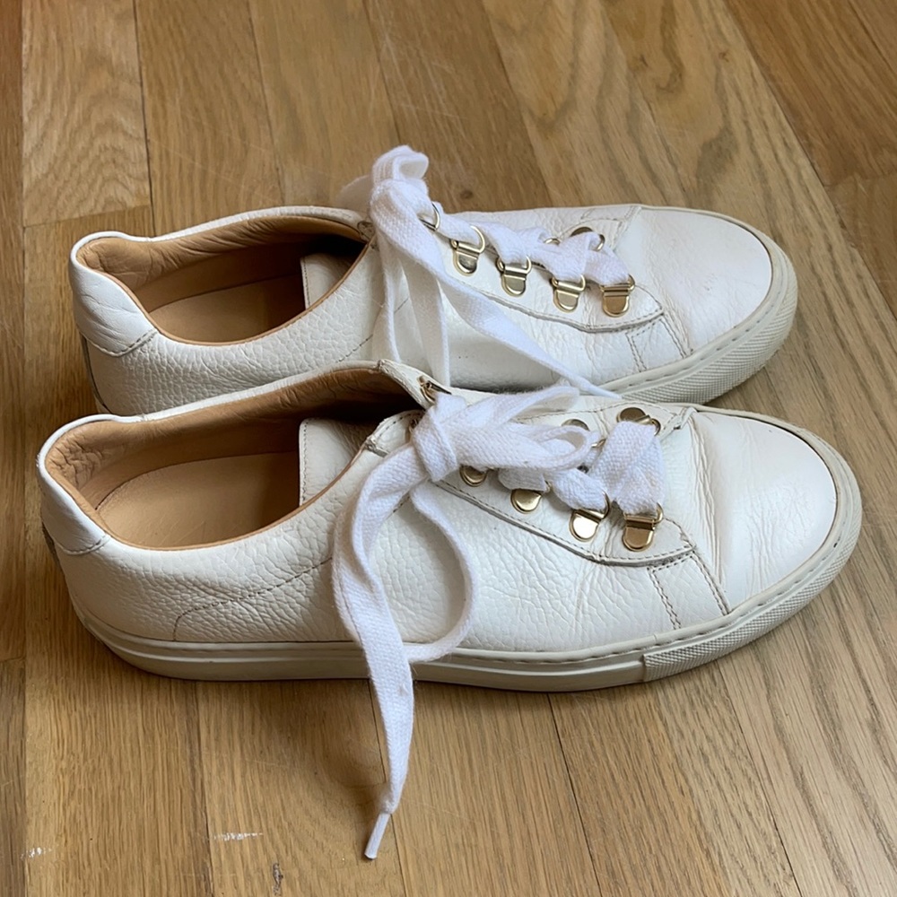 Koio White Leather Sneakers